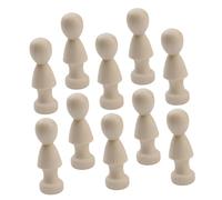 VICASKY 10 piezas de adornos para muñecas pequeñas para muñecas con figuras humanas, muñecas para miniaturas, sin terminar, moisés, muñecas, muebles realistas para casa de muñecas