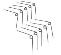 VICASKY 10 Piezas de Muelles de Torsión para Tijeras de Podar, Acero al Manganeso Resistente Oxidación, Repuestos para Herramientas de Poda Manual en Jardín, Uso en Reparación