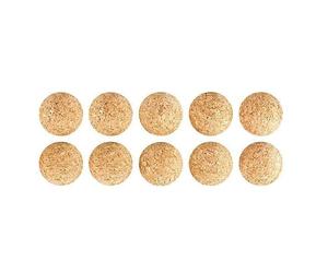 VICASKY 10 Piezas Pelota De Futbol De Mesa Futbolín Escritorio Bola De Corcho De Madera