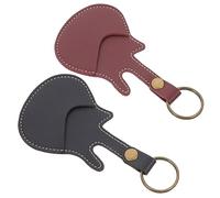 VICASKY 10 Piezas Recoger Bolsa de Almacenamiento Bolsa de Almacenamiento para púas de Guitarra Anillo de Guitarra Estuche para púas de Guitarra Portapúas portátil de Guitarra Cuero