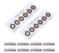 VICASKY 10 Piezas Tarjeta Indicadora de Humedad Portátil para Embalaje Pcb y Componentes Electrónicos, Papel Reutilizable Tecnología Smd de 6 Puntos, Color Azul a Rosa para Monitoreo Hogar