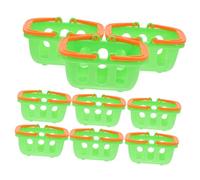 VICASKY 10 Uds Mini Cesta De La Compra Tienda De Decoración De Miniatura Adorno De Miniatura Cestas Pequeñas Juguetes Cesta De La Compra Cestas De Compras Para