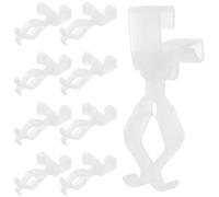 VICASKY 10 Unidades Clips de Luz Navideños para Guirnaldas, Plástico, | Soportes Multiusos para Canaletas, Techos, Terrazas y Cubiertas, Fijación Segura, Instalación Sencilla