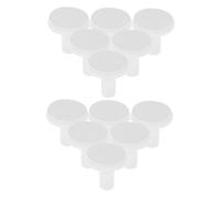 VICASKY 10 unidades de cabezal de lijado eléctrico para uñas profesional, almohadillas de repuesto para uñas de adultos, piso, dedo del pie, sacapuntas, accesorios para uñas, manicura, plástico, color