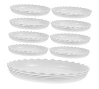 VICASKY 10 unids planta redonda platillo bandeja maceta base goteo cuencos para plantas plato hogar onda redonda