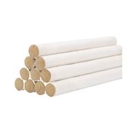 VICASKY 10 Varillas de Moxa Naturales Hechas a Mano, para Terapia de Acupuntura, Quemado Suave, Color Blanco, Ideales para Uso Familiar en Moxibustión