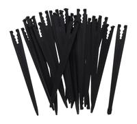 VICASKY 100 Piezas Accesorio de Riego por Goteo Varilla de Inserción de Pe, Soporte para Tubería de Riego 4/7 y 3/5, Plástico Negro, Reutilizable y Compacto, para Jardín y Paisajismo