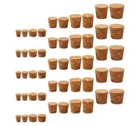 VICASKY 100 Tapones de Corcho de Madera 10 Tamaños y Preservación de Vino para Botella de para Actividades