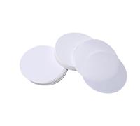 VICASKY 100 Unidades Papel de Filtro Papel de Filtro Blanco de Caudal Medio Cualitativo de 12,5cm de Diámetro para Aplicaciones Generales de Química y Experimentos