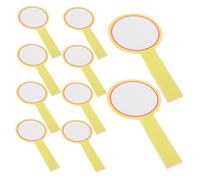VICASKY 10pcs pizarra lápiz relleno decoración digital teléfono pol board mano pizarra blanca paddle board respuesta remo seco paleta elección en el aula plástico amarillo