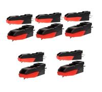 VICASKY 10piezas Agujas De Repuesto Para Tocadiscos Agujas De Vinilo De Piezoeléctrica Compatible Reproductores De Discos Sonido y Duradero