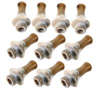 VICASKY 10piezas Boquillas Para Instrumentos Musicales Hulusi Boquillas De Repuesto Para Trompeta Clarinete y Trombone Accesorios De Música Étnica Para Interpretaciones Clave b y c