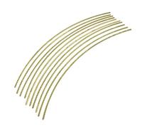 VICASKY 10piezas Cuerda De Trastes De Guitarra De Latón Para Guitarras Clásicas y Eléctricas Fácil Instalación y Reemplazo Herramienta De Luthier Para Construcción y Reparación