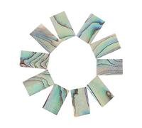 VICASKY 10piezas Tiras de Incrustaciones de Abulón Natural para Decoración de Boca de Guitarra Material de Bricolaje para Tira Decorativa Abulón de Sonido de Instrumento Musical