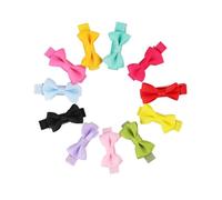 VICASKY 11 pinzas para el pelo, horquillas de bowknot, pinzas de peluquería, pinzas de cocodrilo, horquillas para el pelo, horquillas en forma de lazo, manual de instrucciones para la cabeza