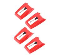 VICASKY 12 Piezas Aguja De Fonógrafo Aguja De Reemplazo De La Aguja Reemplazo De La Aguja Del Fonógrafo Aguja De La Aguja Lápiz Para Tocadiscos Pastilla De Gramófono Rojo El Plastico