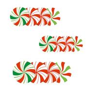 VICASKY 12 Piezas Pegatinas Navideñas para Suelo Decorativas de Dulces,