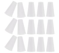 VICASKY 15 Piezas Borlas de Cordón de Plástico Blanco para Decoración para Persianas Diámetro Interior de 2.5mm, Diseño Simple y Fácil de Combinar y Reemplazo Mayoría de Ocasiones