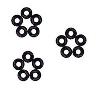 VICASKY 15piezas Anillos De Arandela Para Guitarra Eléctrica Placas De Ritmo y Agudos Color Negro