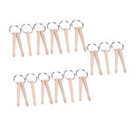VICASKY 15piezas Llavero Decorativo Forma De Baquetas De Batería Accesorios Para Claves y Bolsos Colgante Para Amantes Música Banda Rock