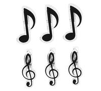 VICASKY 18piezas Clips Para Partituras Musicales Sujetapáginas Creativos Para Notas y Libros De Música Negro