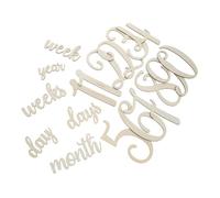 VICASKY 19 Uds De Madera Signos De Los Meses Del Mensual Tarjetas De Madera Tarjetas De Mensual De Madera Tarjetas De Mensual Del Bloques De Hitos Señales De