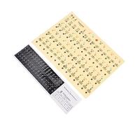 VICASKY 1bolsa Pegatinas Introductorias Para Teclados De Piano Sin Adhesivo Claves Material y Decal Práctico Para Principiantes
