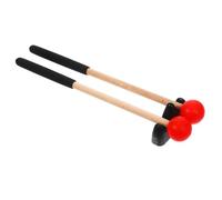 VICASKY 1juego Baquetas De Tambor Lengua Soporte Para Xilófono y Marimba Mallet De Percusión Para Instrumentos Musicales Incluye Baquetas Rojas y Soporte De Exhibición