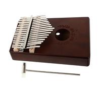 VICASKY 1juego Kalimba Portátil De Teclas Melocotón Instrumento Musical Para Principiantes De Llevar y Usar Color Café
