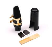VICASKY 1juego Kit De Accesorios Para Saxofón Con Boquilla Ligadura Almohadillas y Cojines De Sonido Para Principiantes y Músicos Incluye Funda Protectora y Hebilla Metálica