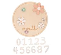 VICASKY 1juego Tarjetas De De Niño Niña De Discos Anunciadores De Meses Para Fotografía De Nuevos Nacidos Accesorios Para Shower y Revelaciones De Género