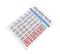 VICASKY 1pieza Electric Bass Chord Practice Chart Guía De Para Principiantes Póster De Eléctrico Herramienta De Aprendizaje Para Músicos Formación