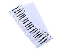 VICASKY 1pieza Guía De Práctica Para Teclado De Piano De Teclas Pegatinas De Notas Para Principiantes Ayuda Visual Para Aprendizaje Eficaz Diseño Resistente Al Agua y Anti-ink Para