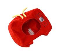 VICASKY 1stk Tv Head Cover Kinderkostüme Neuheit Kopfschmuck Lustiger Kostümhut Partykostüm Hut Partydekoration Neuheit Partyhut Karnevalsparty Kopfschmuck Plüsch Rot