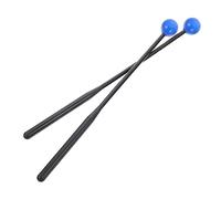 VICASKY 2 baquetas eléctricas para tambor de tambor de hickorystöcke baqueta bombo Mallet beat-pad eléctrico tambor lengua de acero cepillos de tambor azul goma
