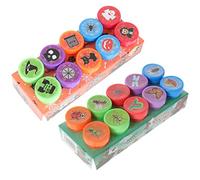 VICASKY 2 cajas de sellos para niños, etiquetas de goma de borrar para bolsas de fiesta para sellos para juegos de manualidades, pegatinas para niños, pegatinas lindas para pasaporte para trolls, PVC