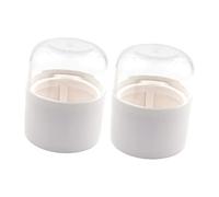 VICASKY 2 cajas para guardar huevos cosméticos para un almacenamiento práctico de esponjas de belleza para portátil y transpirable