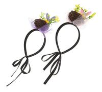 VICASKY 2 diademas de Pascua de animales, diademas para el pelo de animales, diademas cómodas, para fiesta de Pascua, accesorios para el pelo de Pascua, diademas decorativas, suministros de Pascua