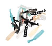 VICASKY 2 gomas elásticas para el pelo de encaje fino, lazos elásticos para coletas, pequeñas gomas para el pelo para niñas, bandas elásticas para el pelo para mujer, tejido