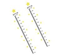 VICASKY 2 Hojas Etiqueta de la pared de altura pegatinas infantiles pared pegatinas pared infantiles medidas de altura de niños para pared gráfico de altura de crecimiento decoración Moda