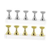 VICASKY 2 Juegos Base De Práctica De Uñas Para Decoración De Uñas De Soportes Magnéticos Acrílicas Prensado