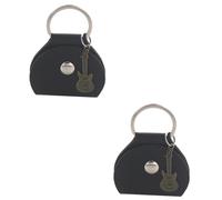 VICASKY 2 Juegos Bolsa de púa de Guitarra Llavero de Guitarra Soporte para Guitarra electrica Accesorios Guitarra Guitar Accessories Estuche para púas de Guitarra Recoger Bolsa PU