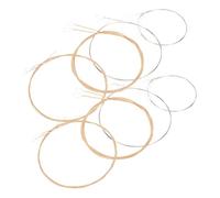 VICASKY 2 Juegos De Cuerdas Estuche De Mandolina Reemplazo De Guitarra Instrumento De Voz Reemplazable Accesorios Ar Púas De Mandolina Accesorio De Alambre De Acero Golden