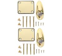 VICASKY 2 juegos de soportes para carretes de cuerdas para guitarra eléctrica, placas hembra para guitarra eléctrica, accesorios para guitarra eléctrica, placas hembra