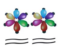 VICASKY 2 Juegos Imanes Navideños Reflectantes para Coche Forma de Bombilla