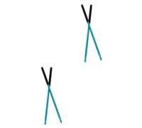 VICASKY 2 Pares baqueta de de aluminio silenciadores de baquetas palos de instrumentos de percusión baquetas de jazz baquetas tambor Práctica de pad de tambor baqueta antioxidante