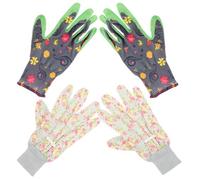VICASKY 2 Pares Guantes de Jardinería de Tejido Duradero Varios estilos Impermeables y Resistentes a Pinchazos para Poda para Hombres y Mujeres para Poda y Trabajo Jardín
