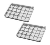 VICASKY 2 pastillas magnéticas para sombras, con panes vacíos, para hacer manualidades, paleta y versátil para creaciones de color