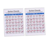 VICASKY 2 Piezas acorde de entrenamiento de guitarra tabla de notas de guitarra cartel de acordes partituras guitarra tablaturas de guitarra guía de de guitarra nota calcomanías