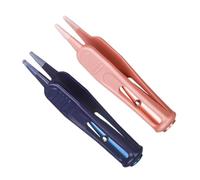 VICASKY 2 Piezas Clip Moco Pinzas Recolector Mocos Nariz Clip Limpieza Mocos Clip Para Quitar La Cera Los Oídos El Plastico Cabeza Redonda Limpiador Bebé